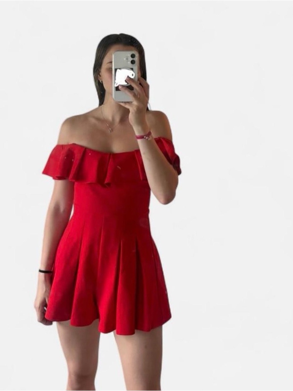Red romper/skirt